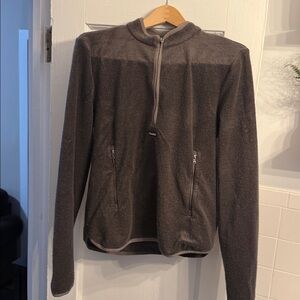 Bandit Running Japanese Wool Terry Quarter Zip Pullover - Small